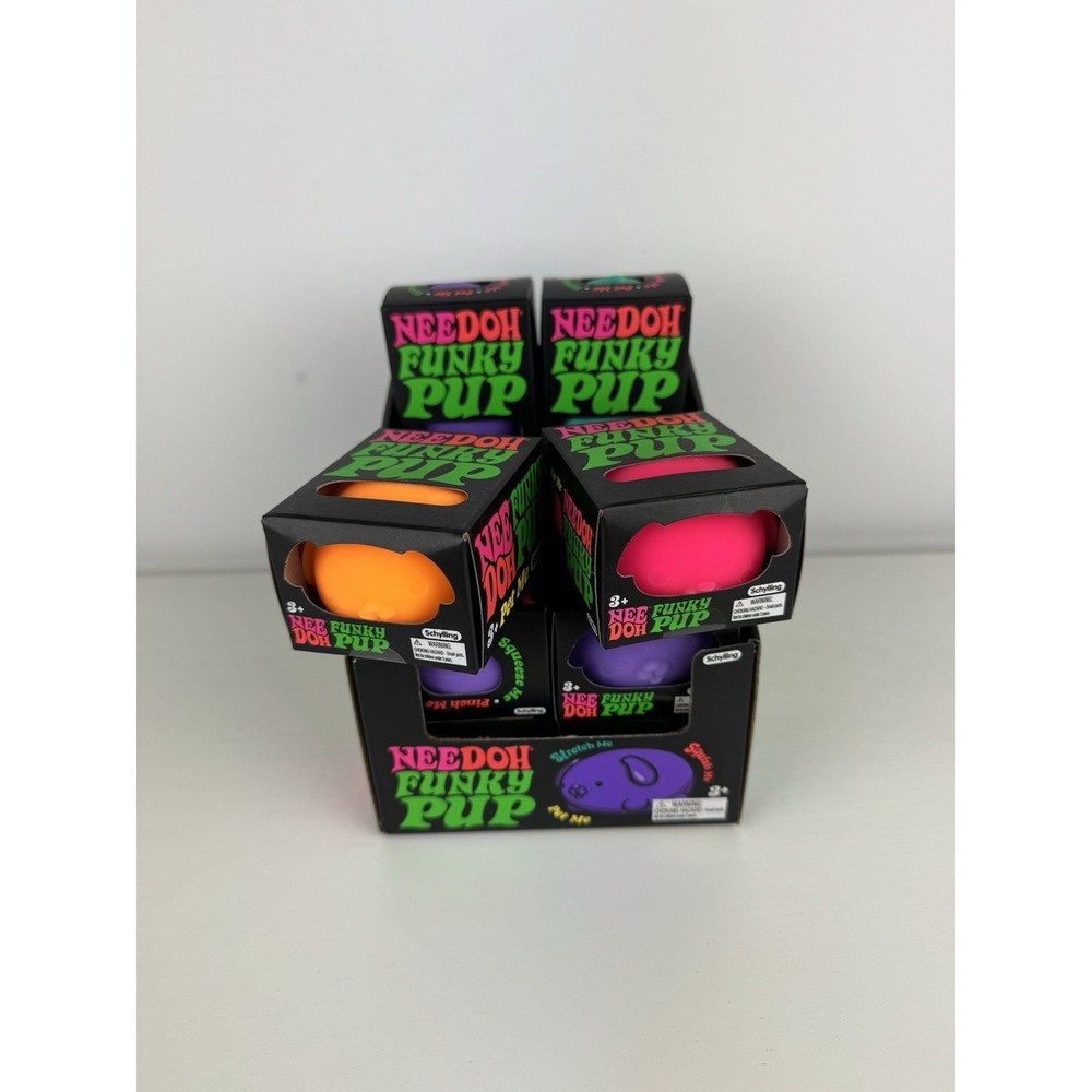NeeDoh RARE FUNKY PUP Lot Set Bundle Of  12 Viral Squish Squeeze Fidget Toys